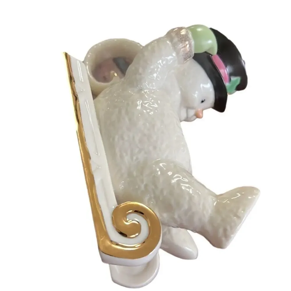 LENOX THE SNOWMAN CREAMER & SUGAR‎ FINE PORCELAIN SET